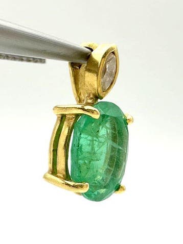 Zonder minimumprijs - Hanger - 18 karaat Geel goud - 1.43ct.