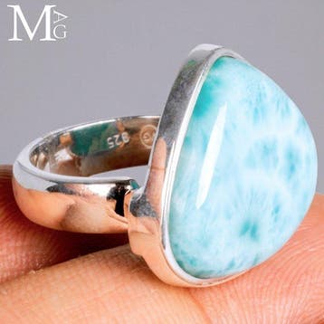 Uitzonderlijke Larimar-edelsteen - Natuurlijk meesterwerk