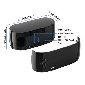 Camera Wekker - 4K WiFi Klok - Smart Home Security Night, Verzenden, Nieuw