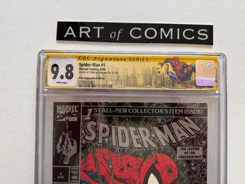 Spider-Man #1 - Silver Edition - Signed by Todd McFarlane -, Nieuw