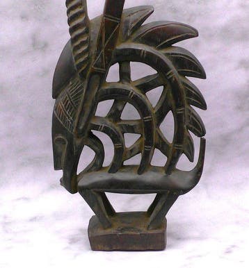 Antilope vorm hoofdtooi - sculptuur - Chi Wara - Bambara -