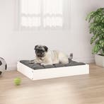 vidaXL Hondenmand 61,5x49x9 cm massief grenenhout wit, Verzenden