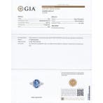 Other brand - Ring Platina, Pt900 - 4.43ct. tw. Saffier -, Nieuw