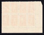China 1952 - Originele afdruk van het hoekblok met
