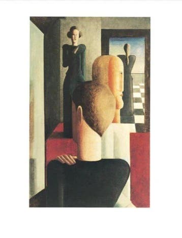Oskar Schlemmer - “Four figures in space, 1925”., Antiek en Kunst