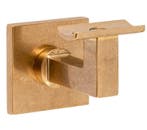 Leuninghouder Bauhaus M10 hol messing antiek, Nieuw