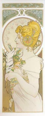Alphonse Mucha (1860-1939) (after) - La Plume, 1899