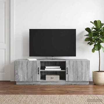 vidaXL TV Kast Grijs sonoma 150 x 31 x 47 cm Bewerkt hout, Verzenden, Nieuw