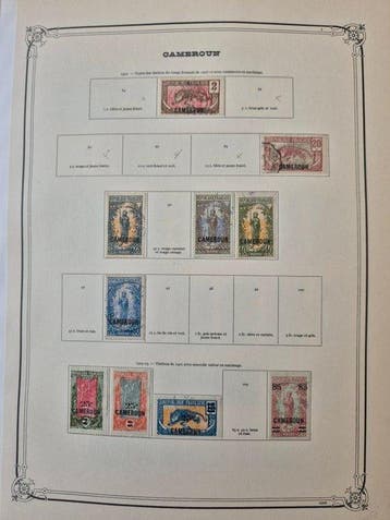 Cameroun 1916/1959 - Collection de timbres courant, PA et