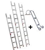 Altrex dakladderset met nokhaak 8m, Doe-het-zelf en Bouw, Ophalen of Verzenden, Nieuw, Ladder, 4 meter of meer