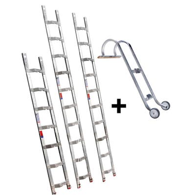 Altrex dakladderset met nokhaak 8m, Ophalen of Verzenden, Ladder