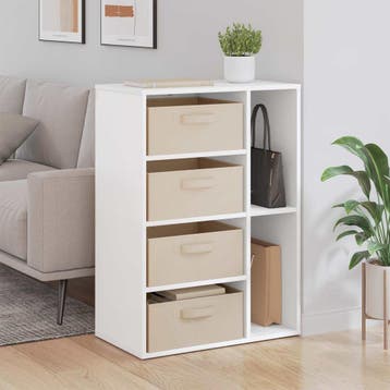 vidaXL Dressoir Wit 60 x 33,5 x 84 cm, Verzenden