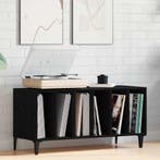 vidaXL Platenkast met plank Zwart Eiken 100 x 38 x 48 cm, Verzenden, Nieuw