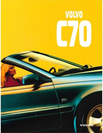 1997 VOLVO C70 CABRIOLET BROCHURE ENGELS, Nieuw