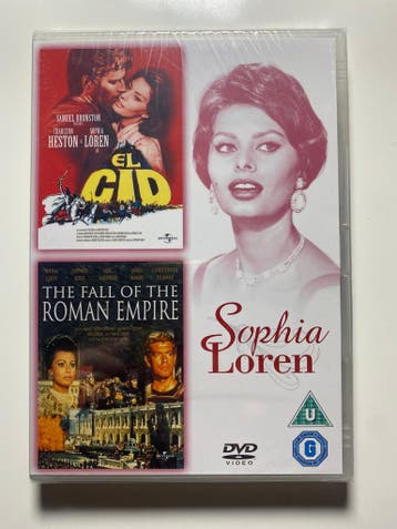 SOPHIA LOREN EL CID / THE FALL OF THE ROMAN EMPIRE (IN SEAL)