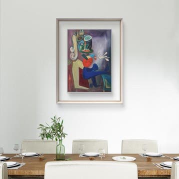 Augusto - Seated Woman in a Cubist Chair