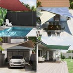 vidaXL Buiten Zonneschaduwzeil Blauw en Wit 5 x 7 x 7 m, Verzenden, Nieuw