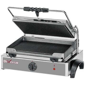 Contact-/Paninigrill | Enkel | Gegroefd Oppervlak 365x255, Verzenden, Nieuw in verpakking