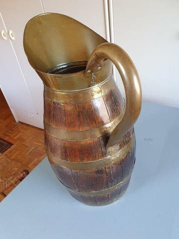 Kan - Eik - Eikenhouten & Messing Kan