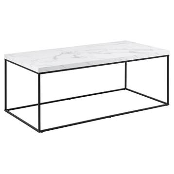 De Rebellenclub Jolyn Salontafel - 110 X 55 Cm - Wit, 100 tot 150 cm, Verzenden, Eclectisch, Zo goed als nieuw