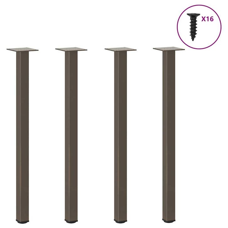 vidaXL Console tafelpoten 4 st 72-74 cm staal naturel, Huis en Inrichting, Tafelonderdelen, Nieuw, Verzenden