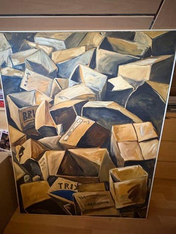 Vio Trinkaus (1965) - Kartonstapel, Antiek en Kunst
