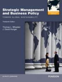 Strategic Management and Business Policy:Toward Global, Verzenden, Gelezen, Wheelen Thomas