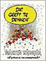 Dat geeft te denken / BB-literair 9789023409441, Verzenden, Gelezen, Marten Toonder