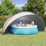 vidaXL Zwembadkoepel Grijs en Oranje 500 x 500 x 236 cm, Jardin & Terrasse, Verzenden
