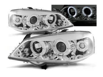 Angel Eyes koplampen Chrome geschikt voor Opel Astra G, Verzenden, Nieuw, Opel
