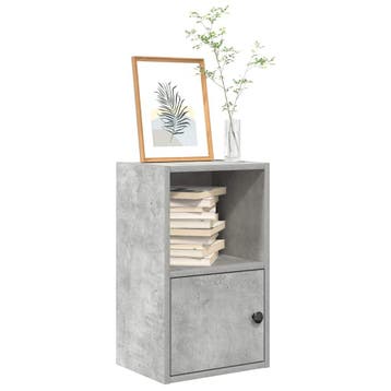 vidaXL Boekenkast 31x24x52 cm bewerkt hout betongrijs, Verzenden, Nieuw