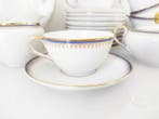 Bavaria - Service à café - Bleu et doré - Porcelaine