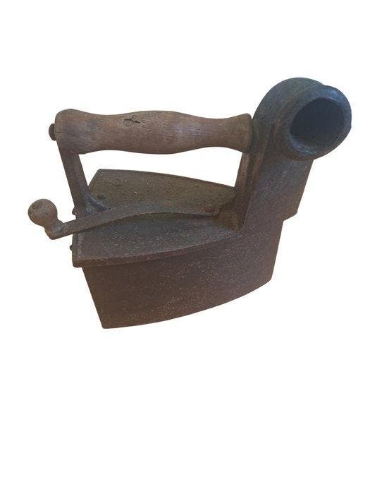 Fer à repasser - Fonte, Fer forgé, Antiquités & Art, Curiosités & Brocante