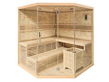 Veiling - Sauna - Prisma 220x220x210cm, Sport en Fitness, Sauna, Nieuw