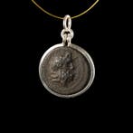 Oud-Grieks Coin pendant, oud-Griekse munt Zeus en de
