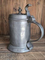 Hans Jakob Basler - Kruik - Krug - Tin - Steckborn Antiek