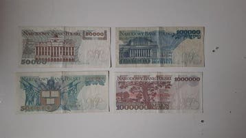 Polen. - 4 Banknotes - 1989/1993 (Zonder minimumprijs), Postzegels en Munten