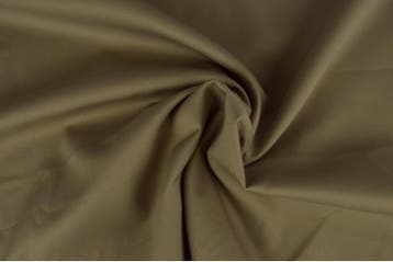10 meter keperkatoen - Taupe - 150cm breed, Verzenden