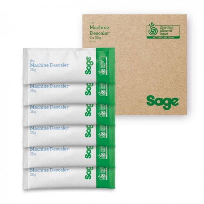 Sage Ontkalkingspoeder (6x25g) SCC101, Electroménager, Accessoires de machine à café, Envoi