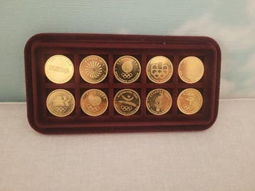 Pièces dor 22 carats des Jeux Olympiques - collection