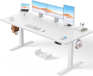 ErGear In hoogte verstelbaar bureau, 180 x 80 cm, 100 kg dra, Verzenden
