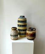 VEB Haldensleben - Vase - Céramique - Trois vases de la RDA, Antiquités & Art