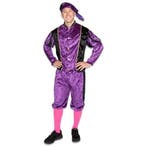 Pietenpak Velours Paars/Zwart, Verzenden