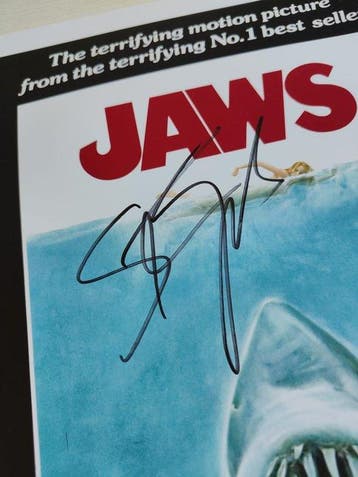 Jaws (1975) - Steven Spielberg (Director) – Signed Poster, Nieuw