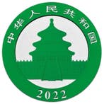China. 10 Yuan 2022 30g Chinese Panda Cyber Green Cannabis