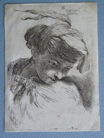 Giovanni Benedetto Castiglione (1606-1670) - Petites tetes à