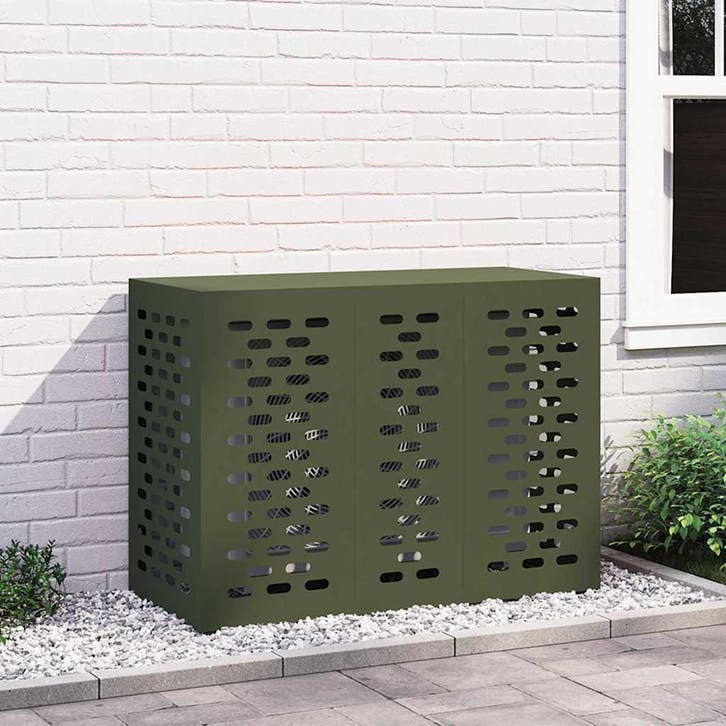 vidaXL Air Conditioner Hoes Olijfgroen 110 x 50 x 80 cm, Electroménager, Climatiseurs, Envoi