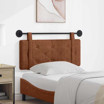 vidaXL Hangend hoofdbord Bruin Antiek PU, Verzenden, Nieuw