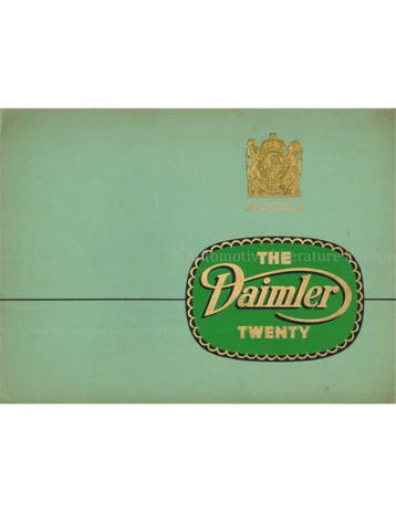 1939 DAIMLER TWENTY BROCHURE ENGLISH