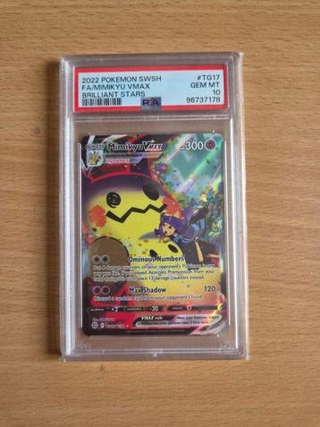 Pokémon - 1 Graded card - Mimikyu Vmax TG17 Full art - PSA